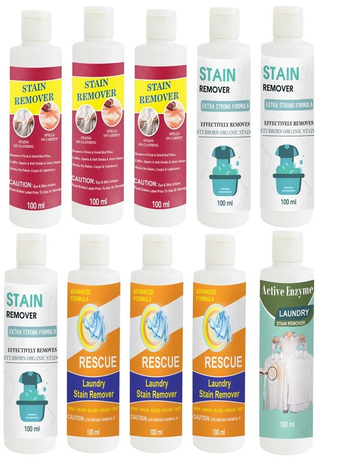 TOOVUS Stain Remover Combo Pack of Red x3, Doll x3, Orange x3 and Pista Stain Remover | Multi-Surface Cleaning Solution for Clothes, Fabrics, Upholstery (100 g Each - Image 1